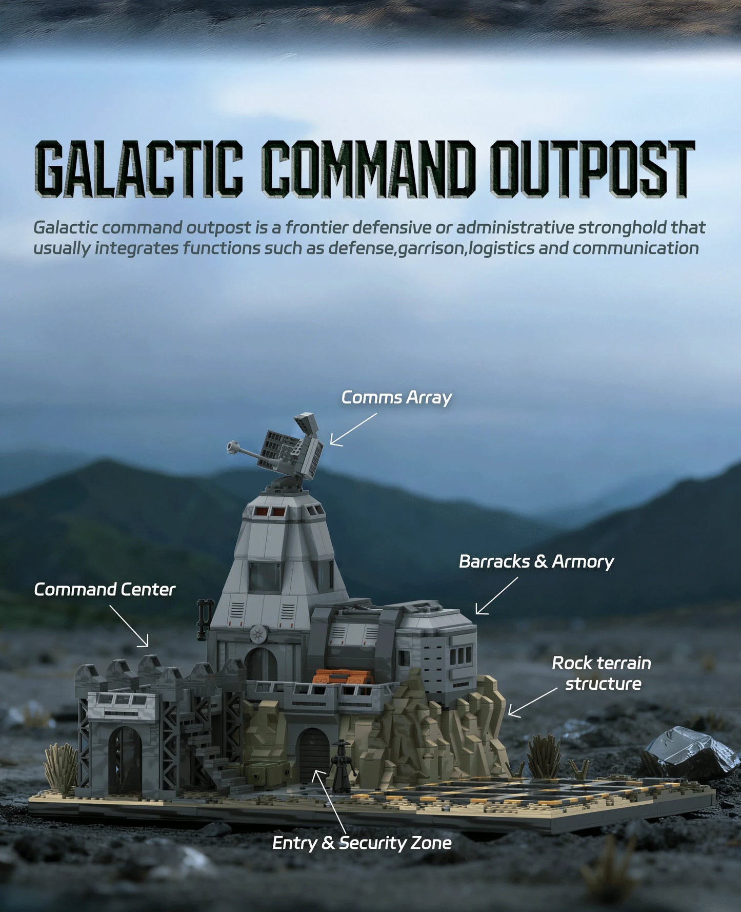 Amazing Block 90009 Galactic Command Outpost