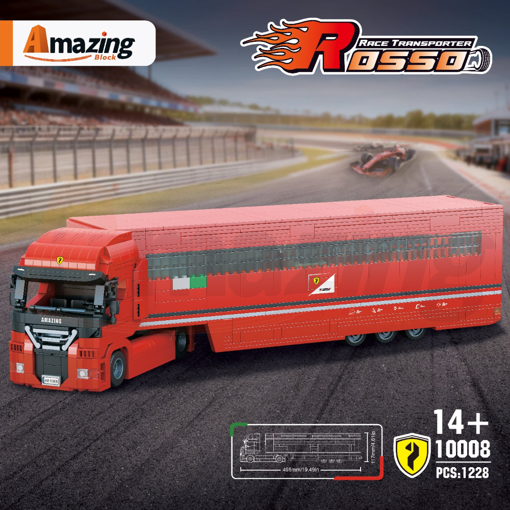 AmazingBlock 10008 The Rosso Race Transporter