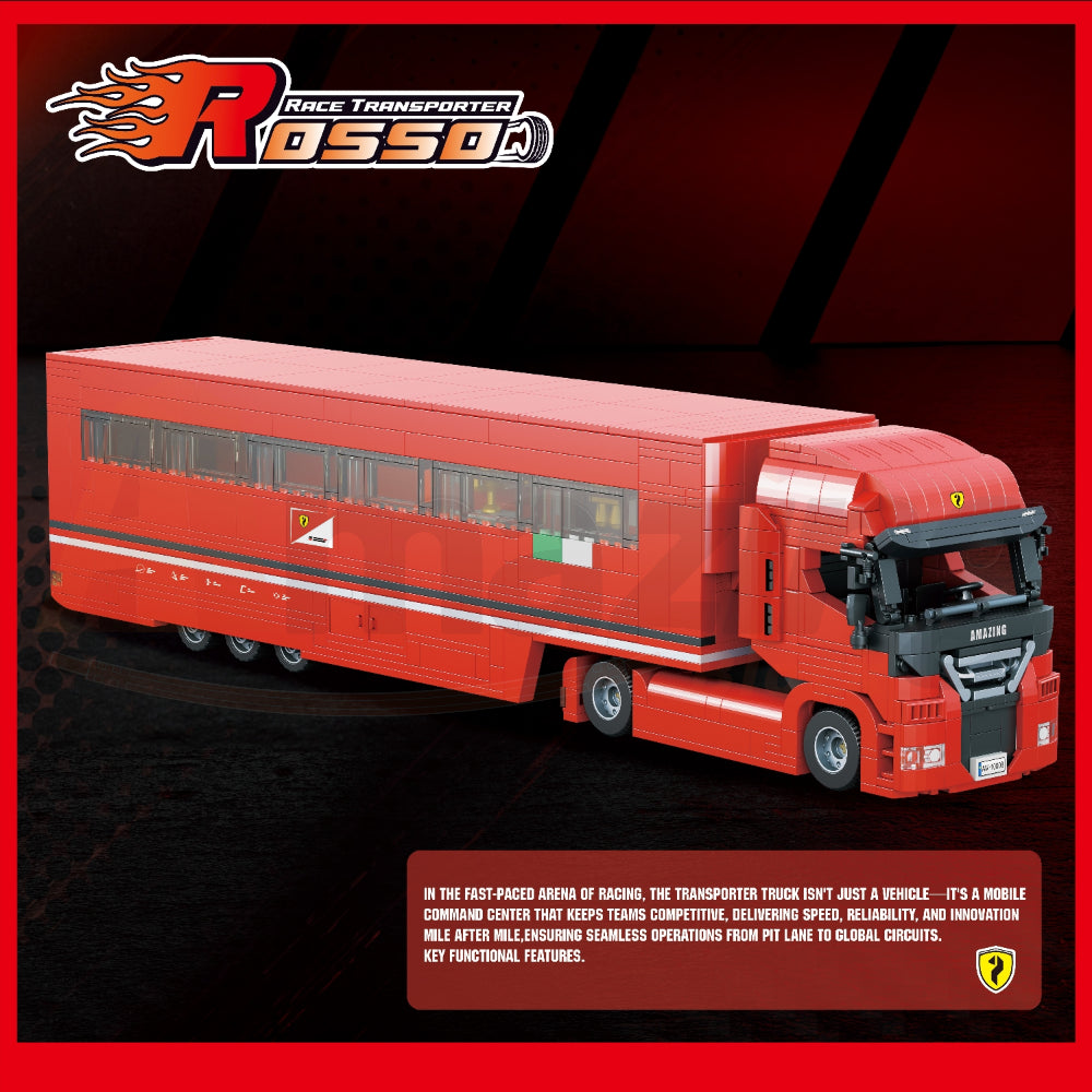 AmazingBlock 10008 The Rosso Race Transporter