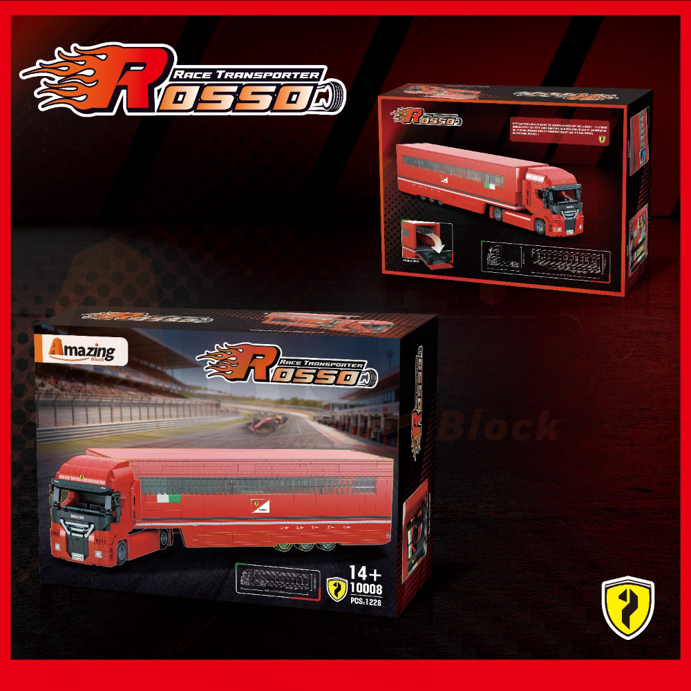 AmazingBlock 10008 The Rosso Race Transporter