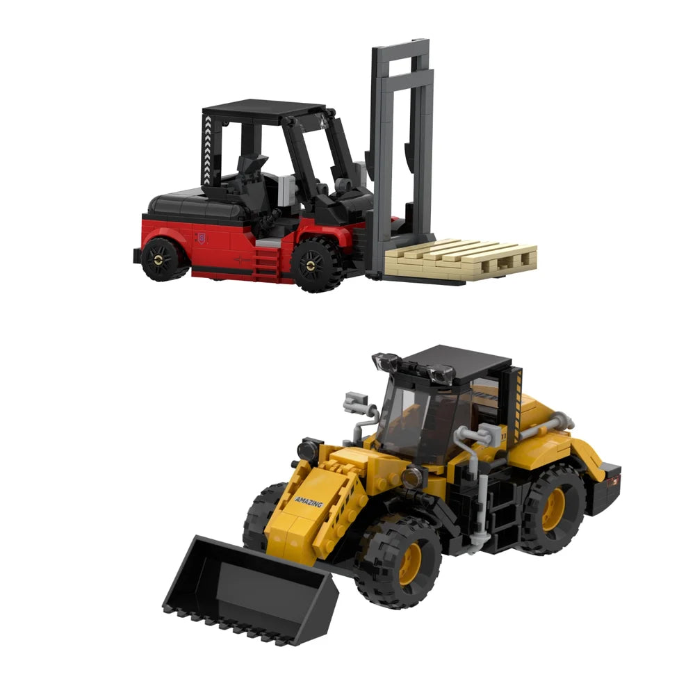 AmazingBlock MX10010 The Forklift and Loader Set