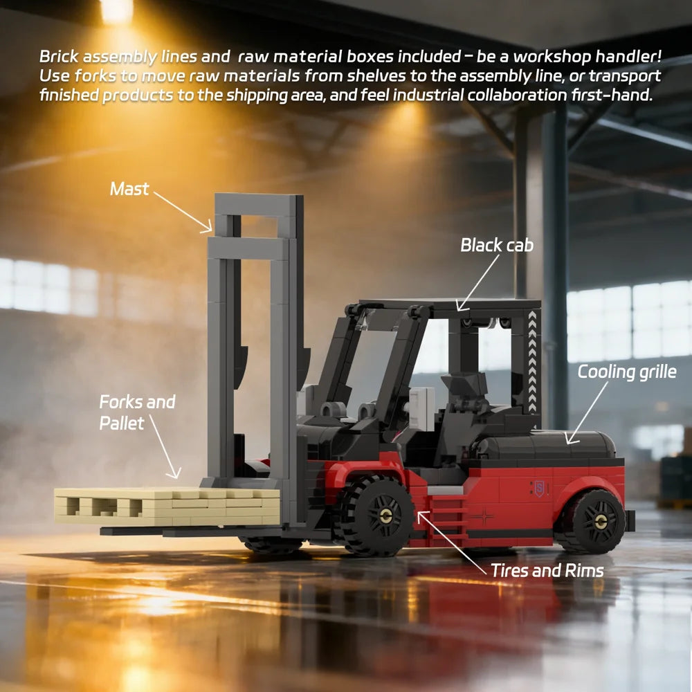 AmazingBlock MX10010 The Forklift and Loader Set
