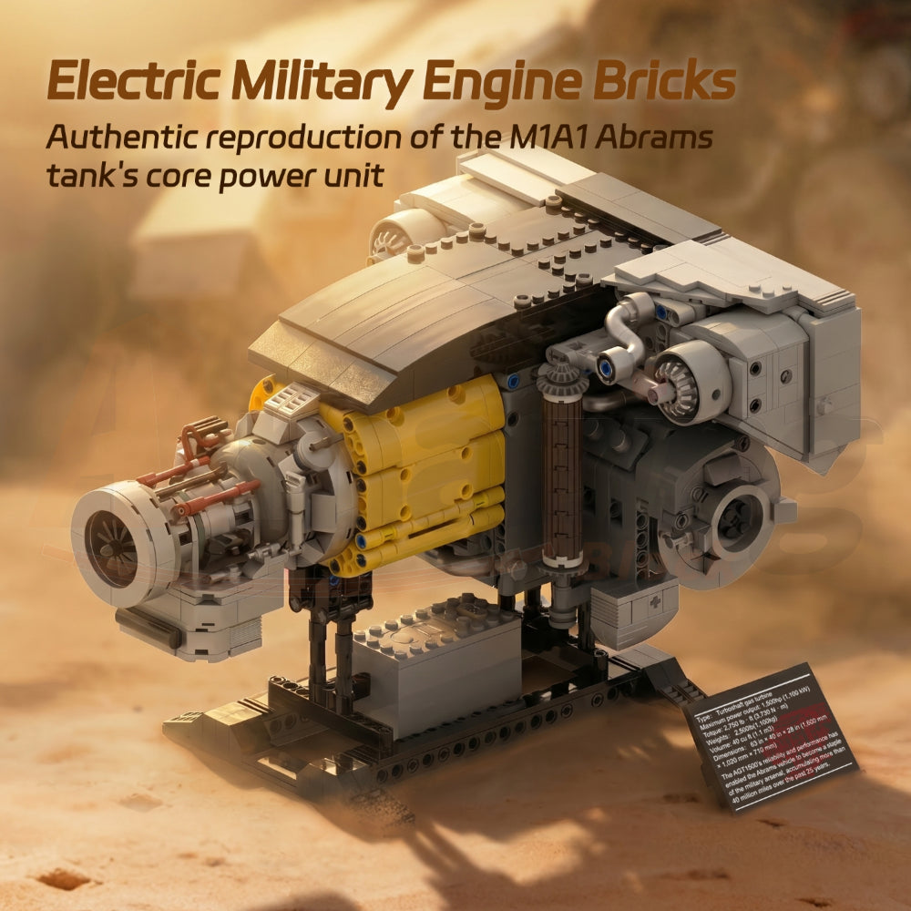 AmazingBlock 30002 The AGT1500 M1A1 Tank Engine