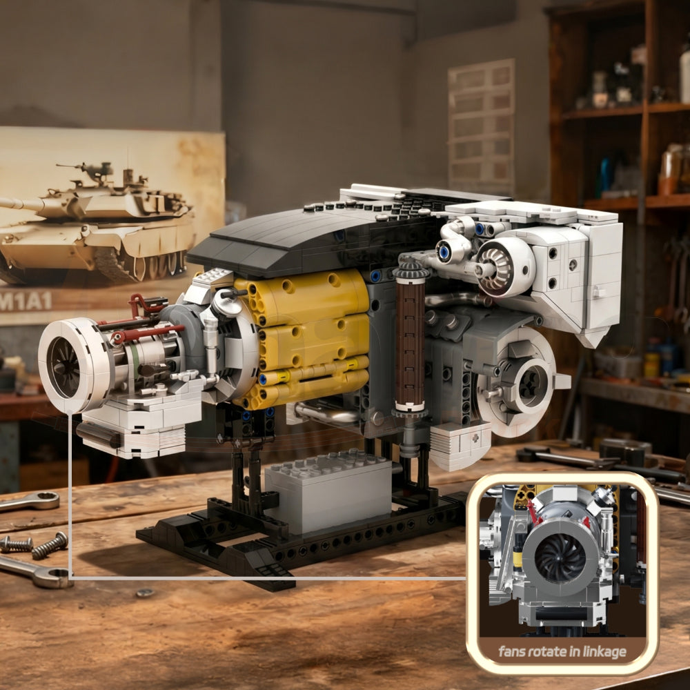 AmazingBlock 30002 The AGT1500 M1A1 Tank Engine