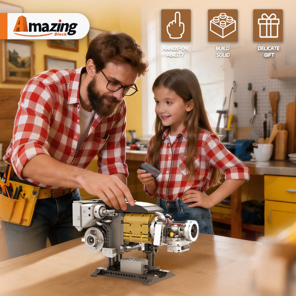 AmazingBlock 30002 The AGT1500 M1A1 Tank Engine