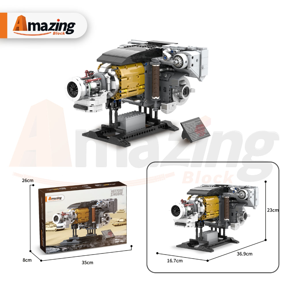 AmazingBlock 30002 The AGT1500 M1A1 Tank Engine