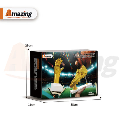 AmazingBlock 50009 The Football Champion Trophy Set (Boot & Glove)