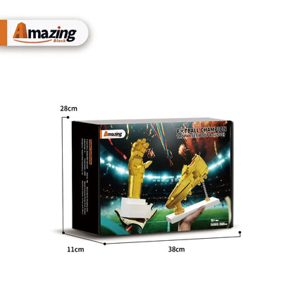 AmazingBlock MX50009 The Football Champion Trophy Set (Boot & Glove)