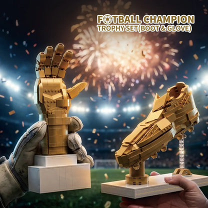 AmazingBlock MX50009 The Football Champion Trophy Set (Boot & Glove)
