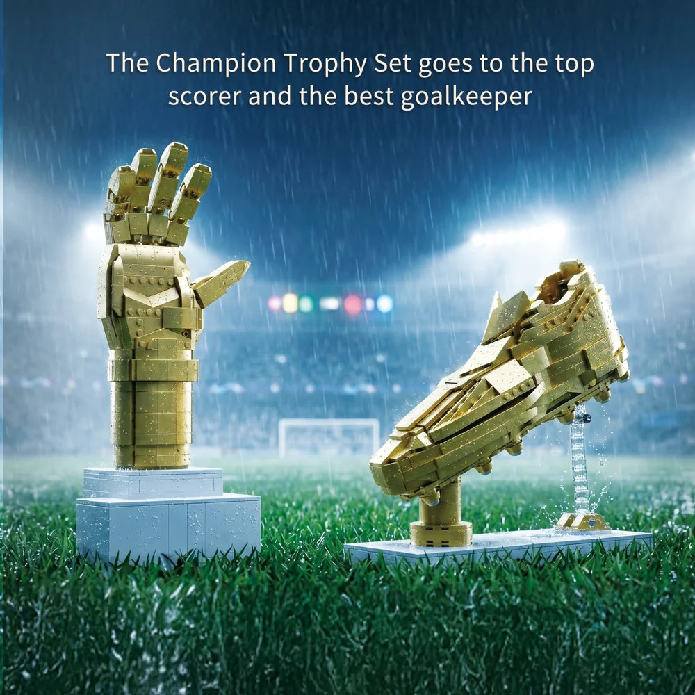 AmazingBlock MX50009 The Football Champion Trophy Set (Boot & Glove)
