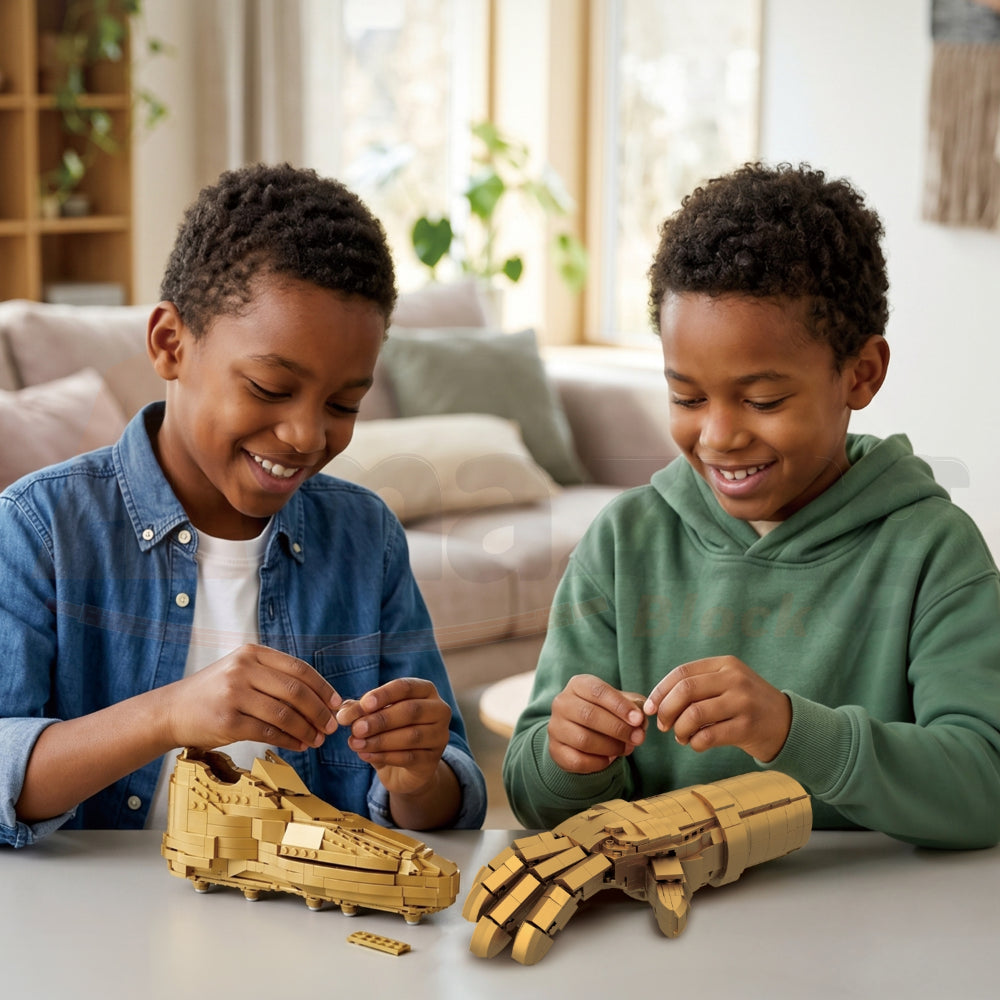 AmazingBlock 50009 The Football Champion Trophy Set (Boot & Glove)