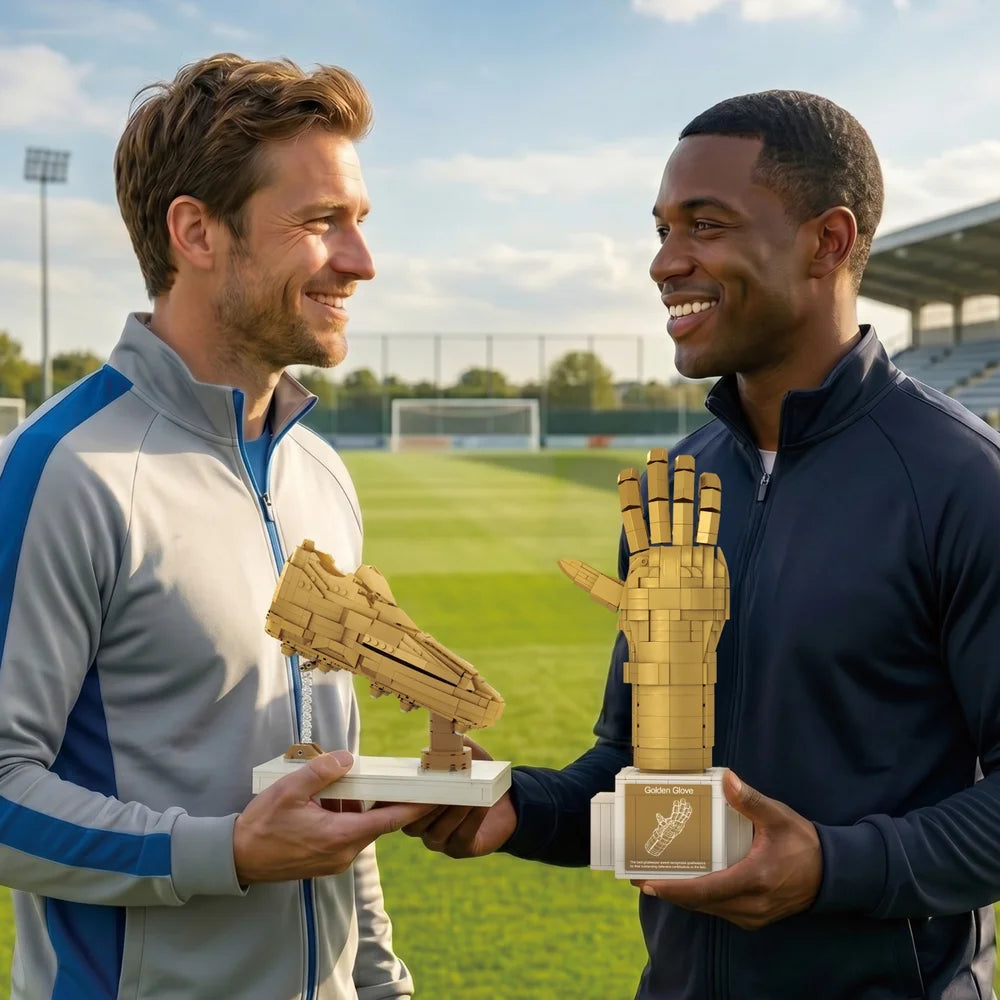 AmazingBlock MX50009 The Football Champion Trophy Set (Boot & Glove)
