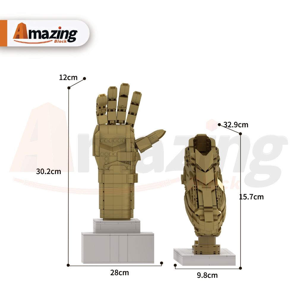 AmazingBlock 50009 The Football Champion Trophy Set (Boot & Glove)