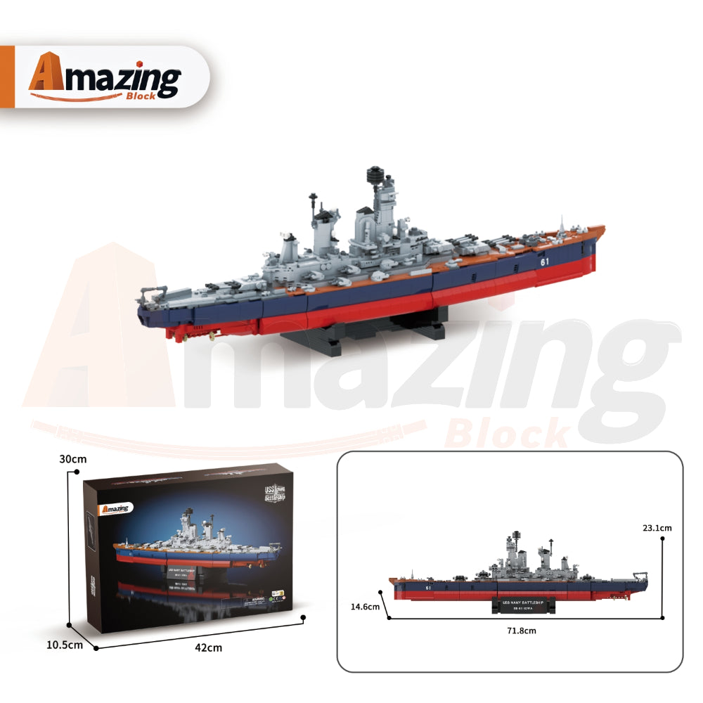 AmazingBlock 66003 The USS Iowa Battleship