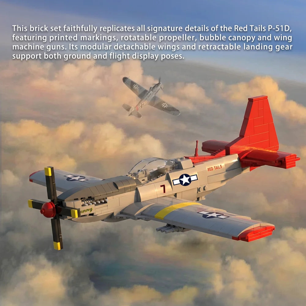 AmazingBlock MX66005 The Red Tails P-51 Fighter