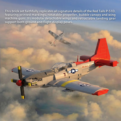 AmazingBlock MX66005 The Red Tails P-51 Fighter