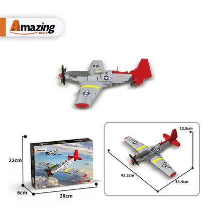 AmazingBlock MX66005 The Red Tails P-51 Fighter