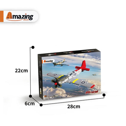 AmazingBlock MX66005 The Red Tails P-51 Fighter