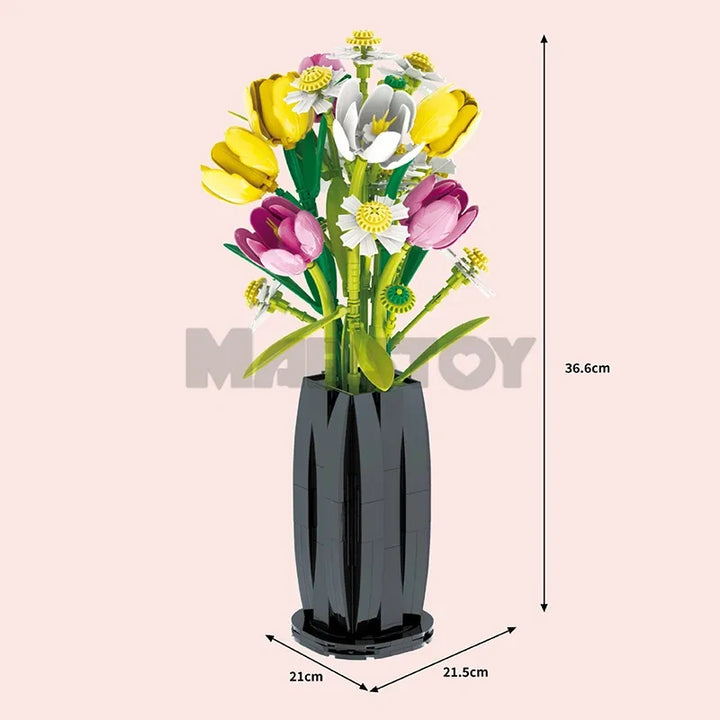 BAKA BK33802 The Tulips building block set – image 2