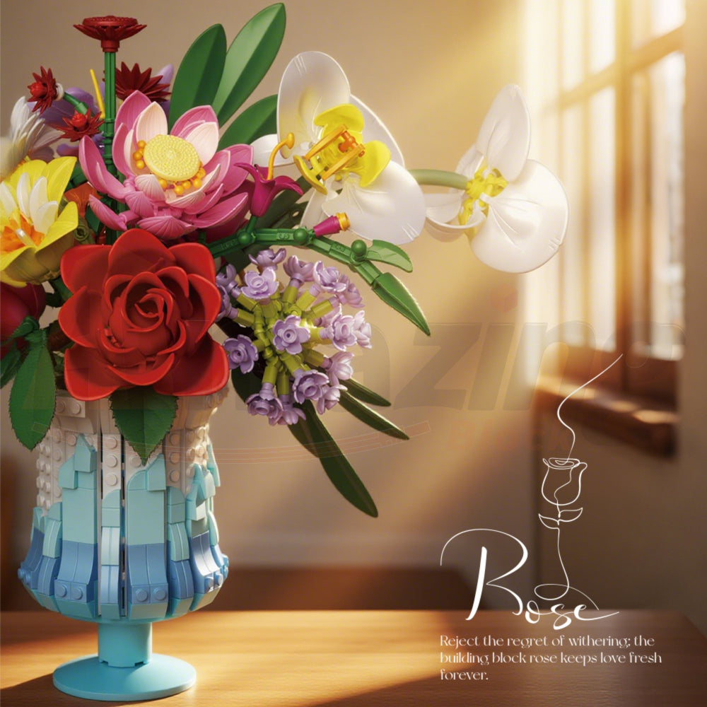 FreeTribe 11008 The Ice Blue Bouquet