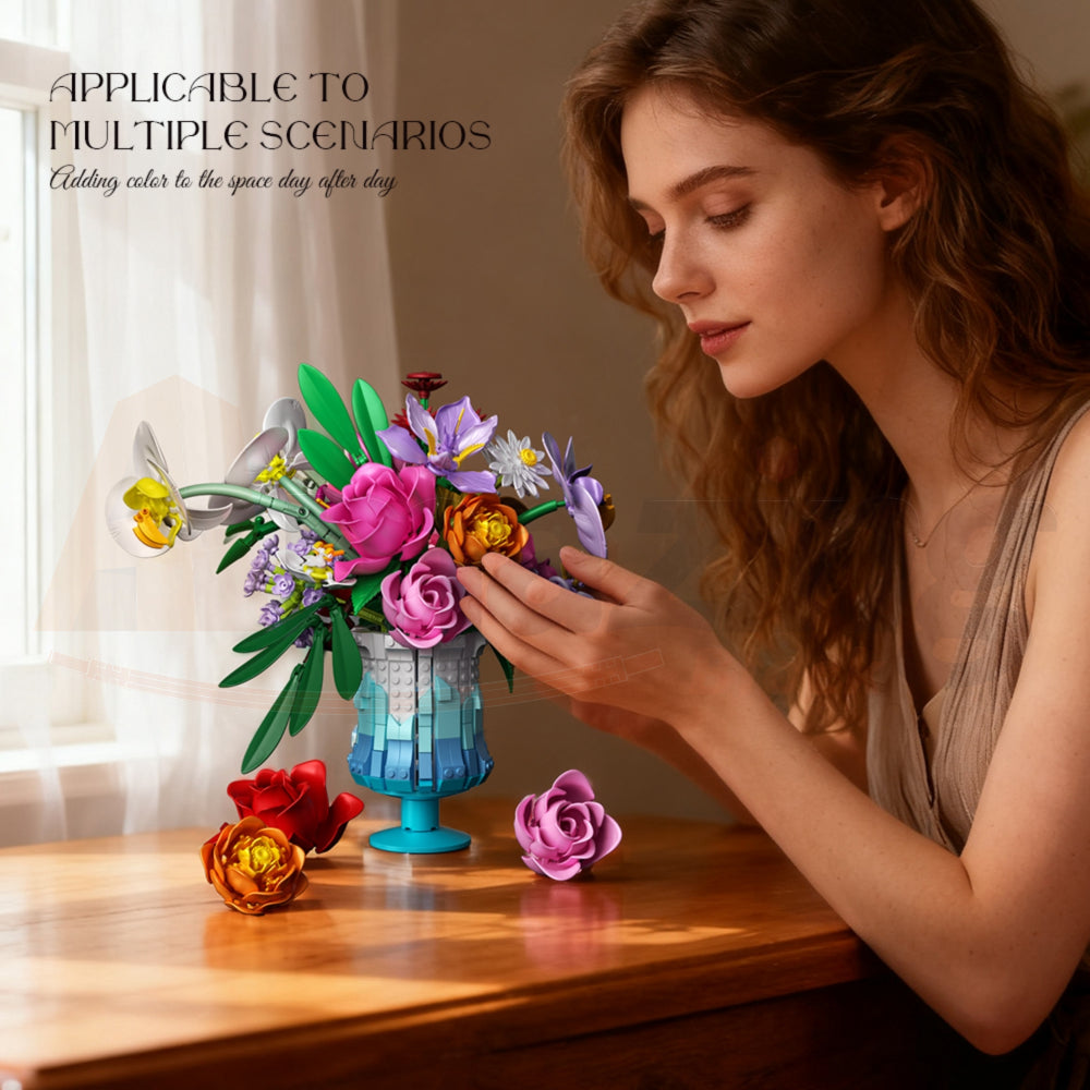 FreeTribe 11008 The Ice Blue Bouquet