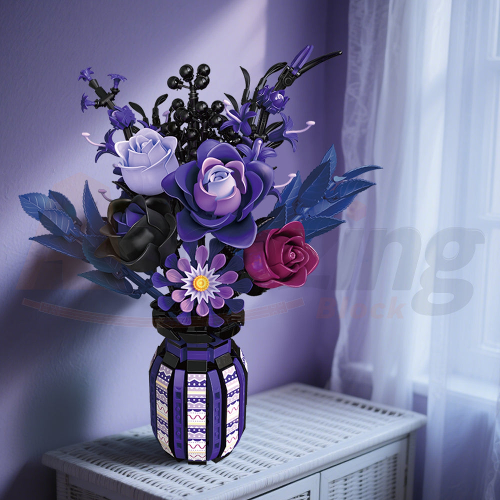 FreeTribe 11010 The Purple Floral Whisper