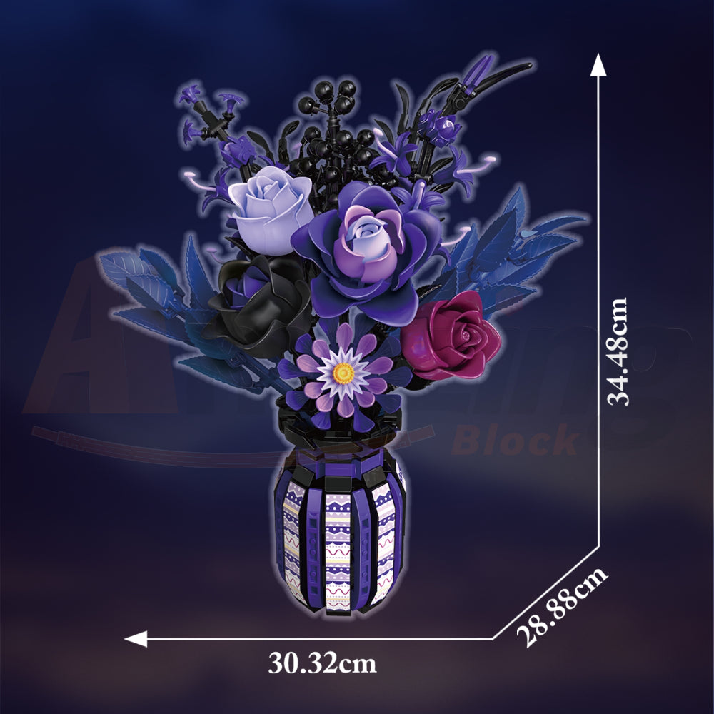 FreeTribe 11010 The Purple Floral Whisper