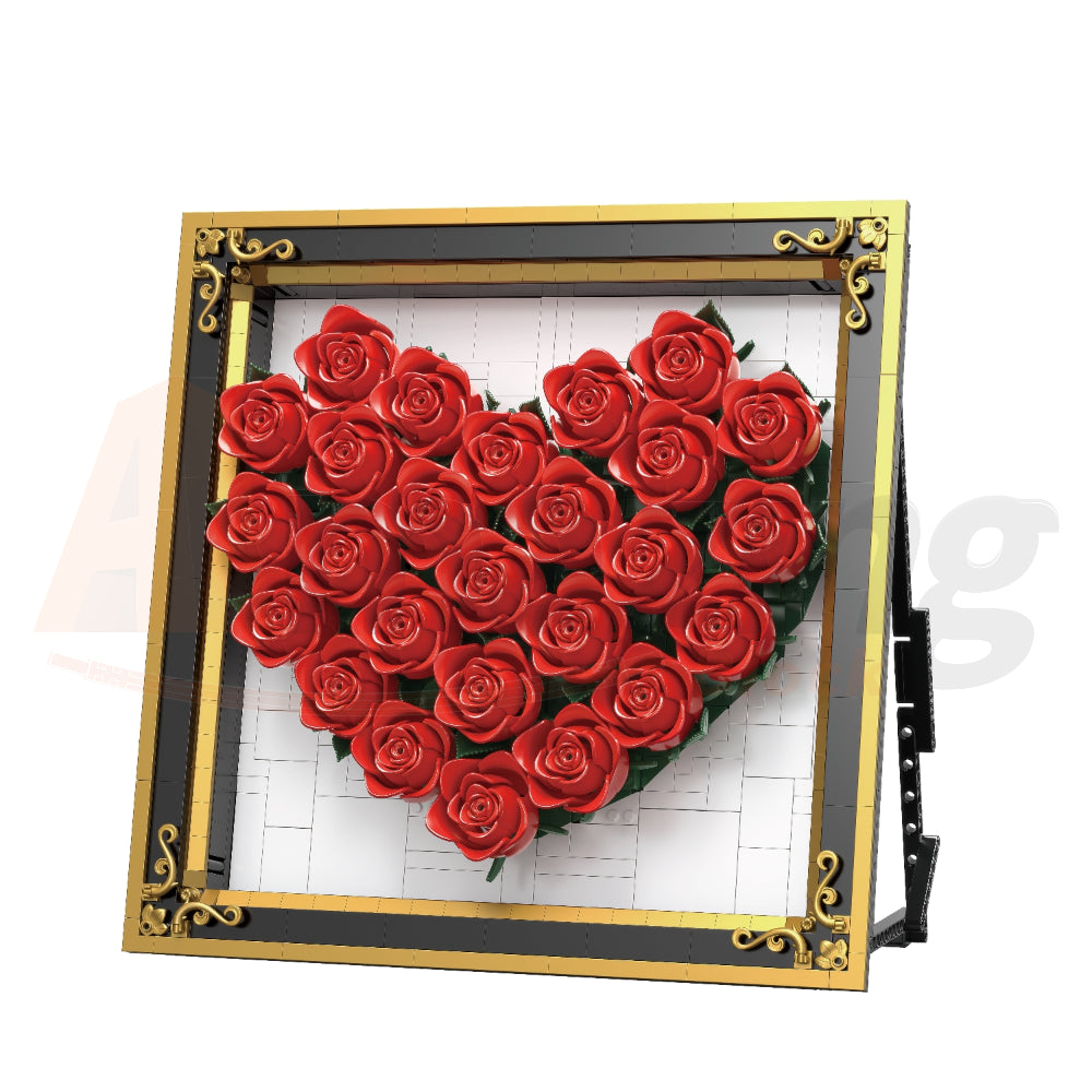 FreeTribe 11022 The Rose Heart Photo Frame