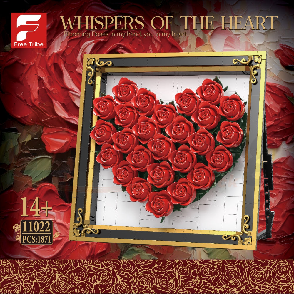 FreeTribe 11022 The Rose Heart Photo Frame