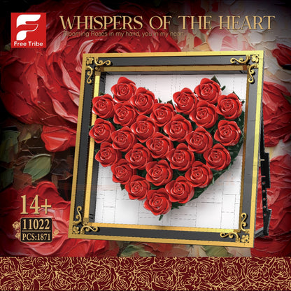 FreeTribe 11022 The Rose Heart Photo Frame