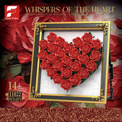 FreeTribe ZYBL-11022 The Rose Heart Photo Frame