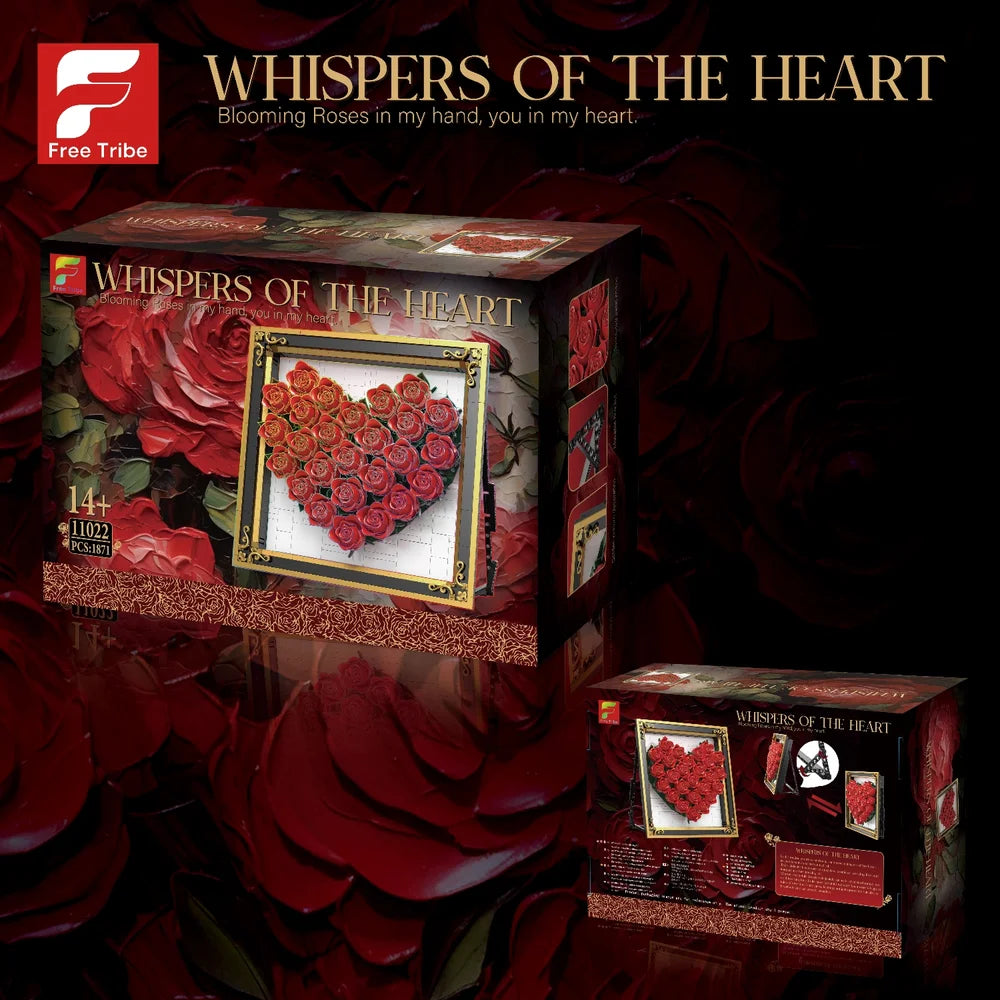 FreeTribe ZYBL-11022 The Rose Heart Photo Frame