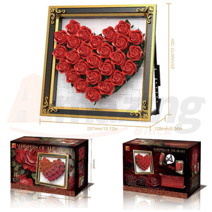 FreeTribe 11022 The Rose Heart Photo Frame