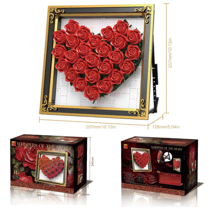 FreeTribe ZYBL-11022 The Rose Heart Photo Frame