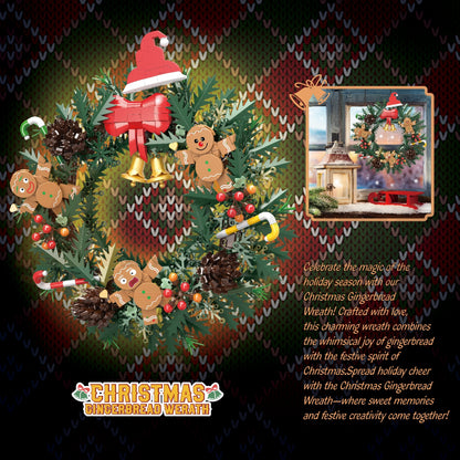 FreeTribe 11029 The Christmas Gingerbread Wreath