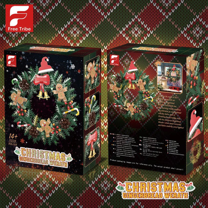 FreeTribe ZYBL-11029 The Christmas Gingerbread Wreath