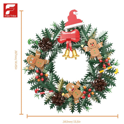 FreeTribe ZYBL-11029 The Christmas Gingerbread Wreath