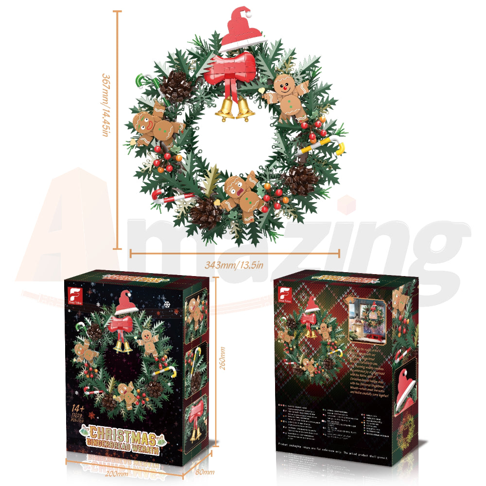 FreeTribe 11029 The Christmas Gingerbread Wreath