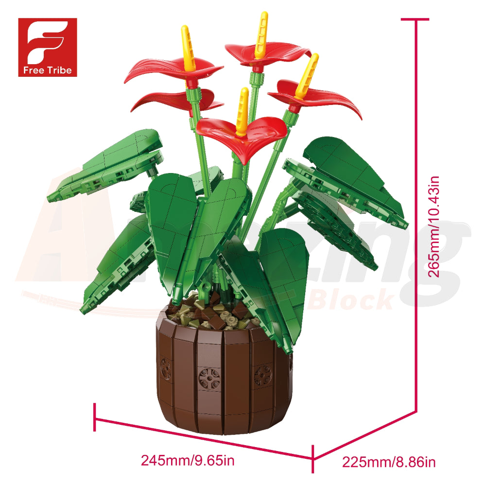 FreeTribe 11033 The Red Anthuriums Story