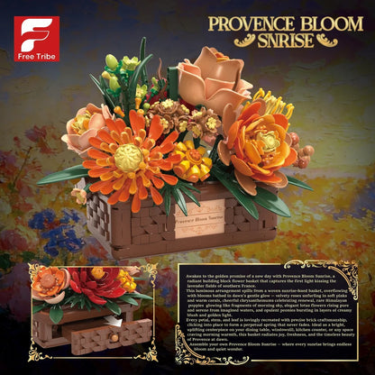 FreeTribe ZYBL-11043 The Provence Sunrise Flower Basket
