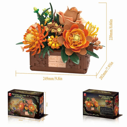 FreeTribe ZYBL-11043 The Provence Sunrise Flower Basket