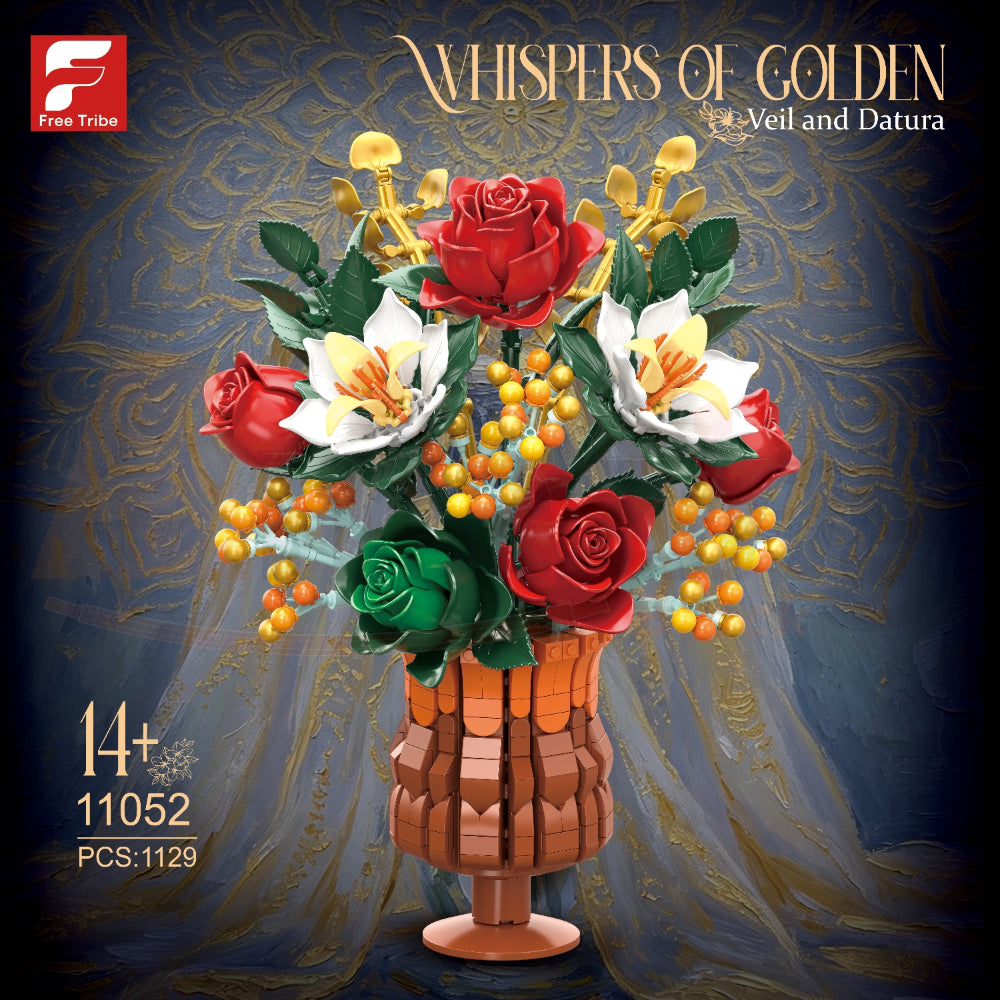 FreeTribe 11052 The Gilded Romance Flower