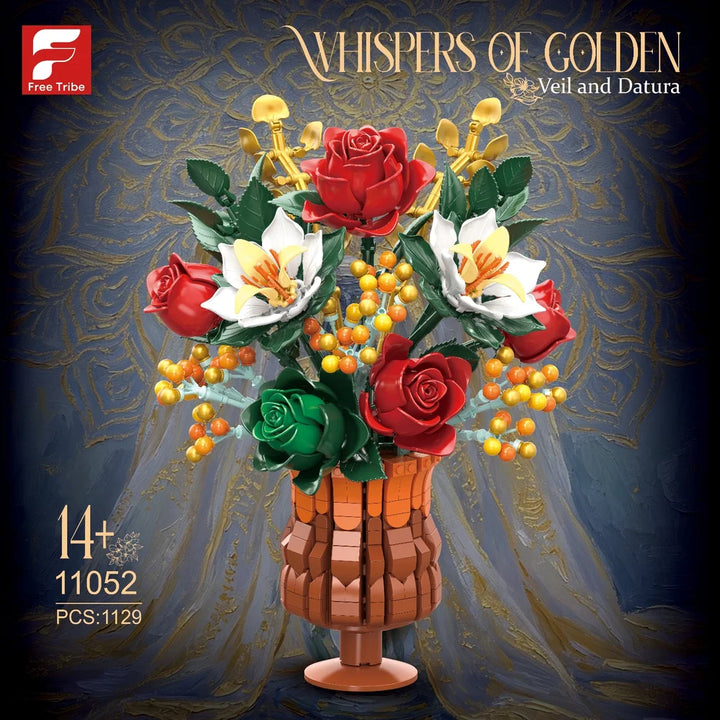 FreeTribe ZYBL-11052 The Gilded Romance Flower