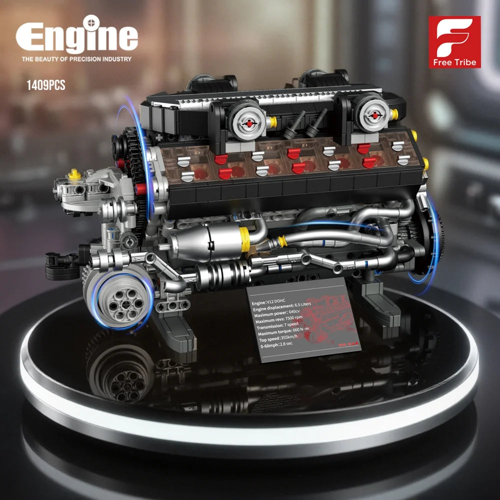 FreeTribe ZYBL-36301 The V12 DOHC Engine