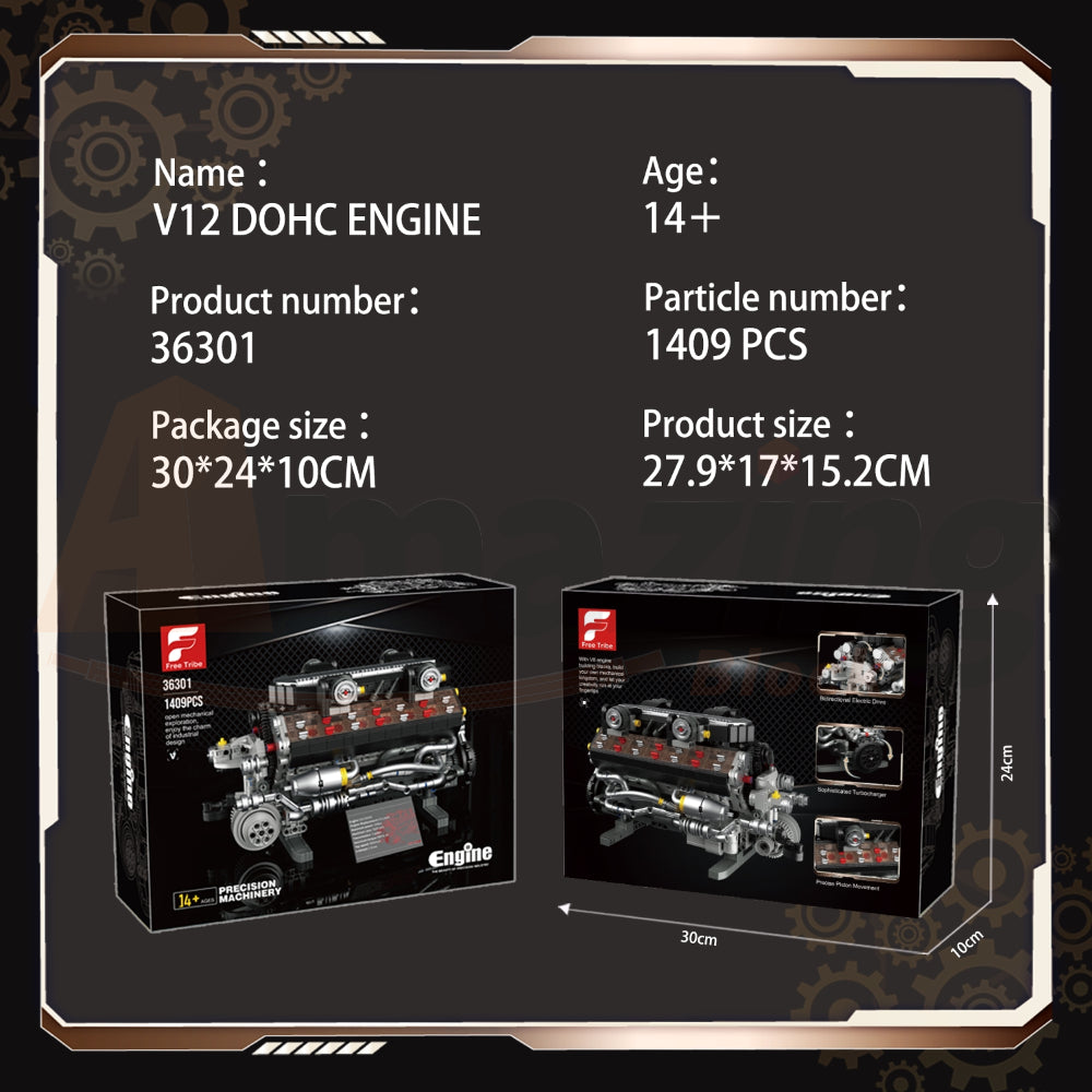 FreeTribe 36301 The V12 DOHC Engine