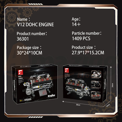FreeTribe 36301 The V12 DOHC Engine