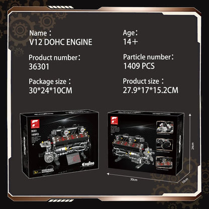 FreeTribe ZYBL-36301 The V12 DOHC Engine