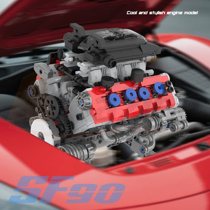 FreeTribe 36302 The Ferrari SF90 Engine