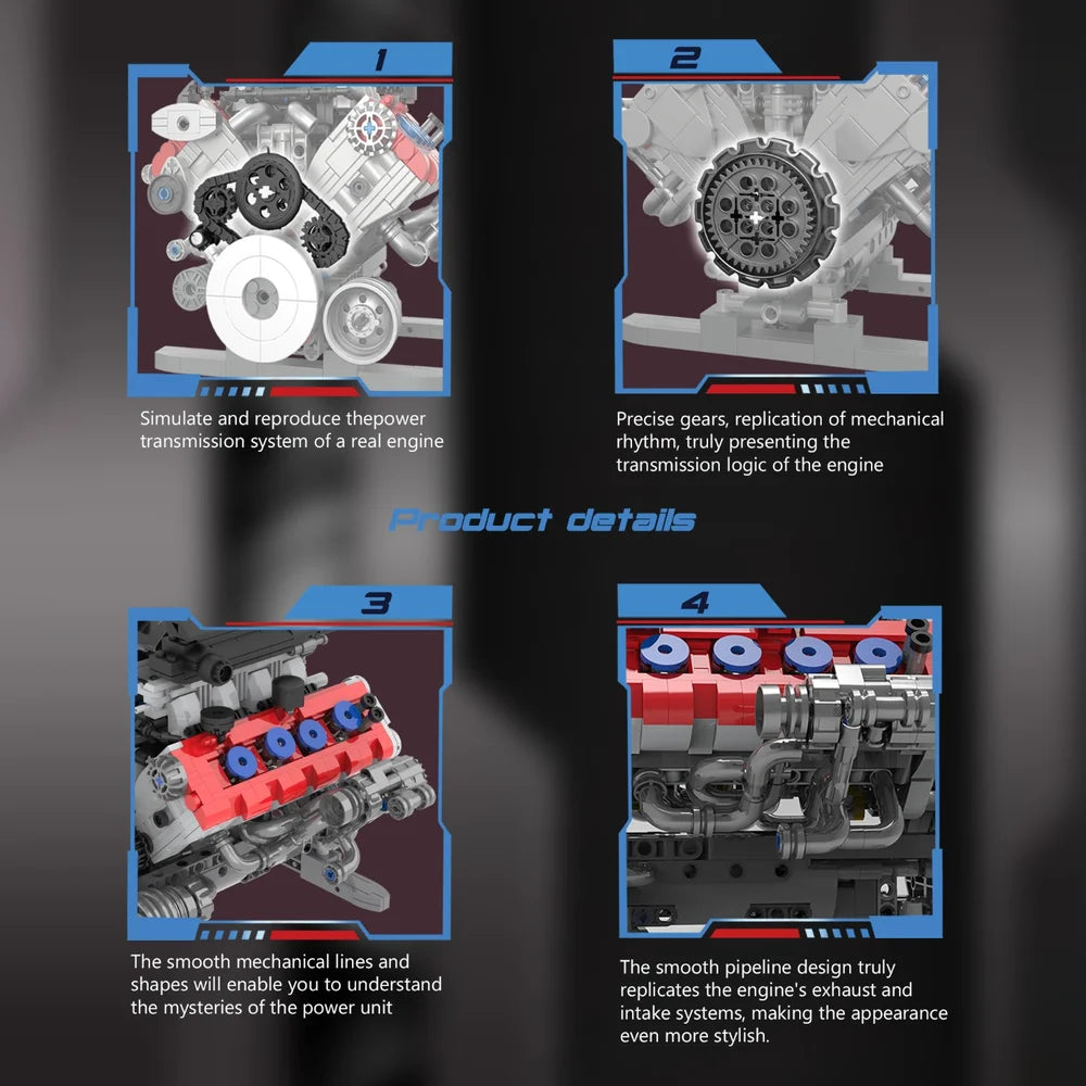 FreeTribe ZYBL-36302 The Ferrari SF90 Engine