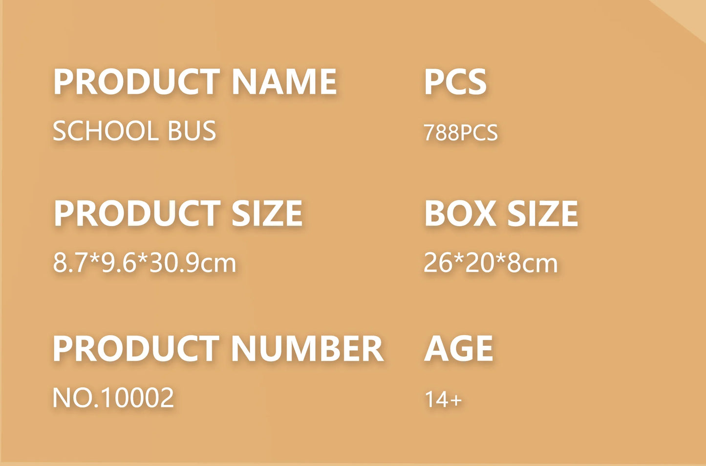Amazing Block 10002 School Bus